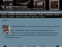 Tablet Screenshot of ignitionmetalartdesign.com